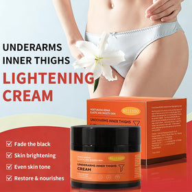 YTRAJU body brightening cream application image emphasizes even complexion with regular use
