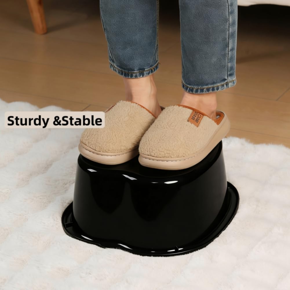 Ytterbium black foot basin shown for a modern home spa look.