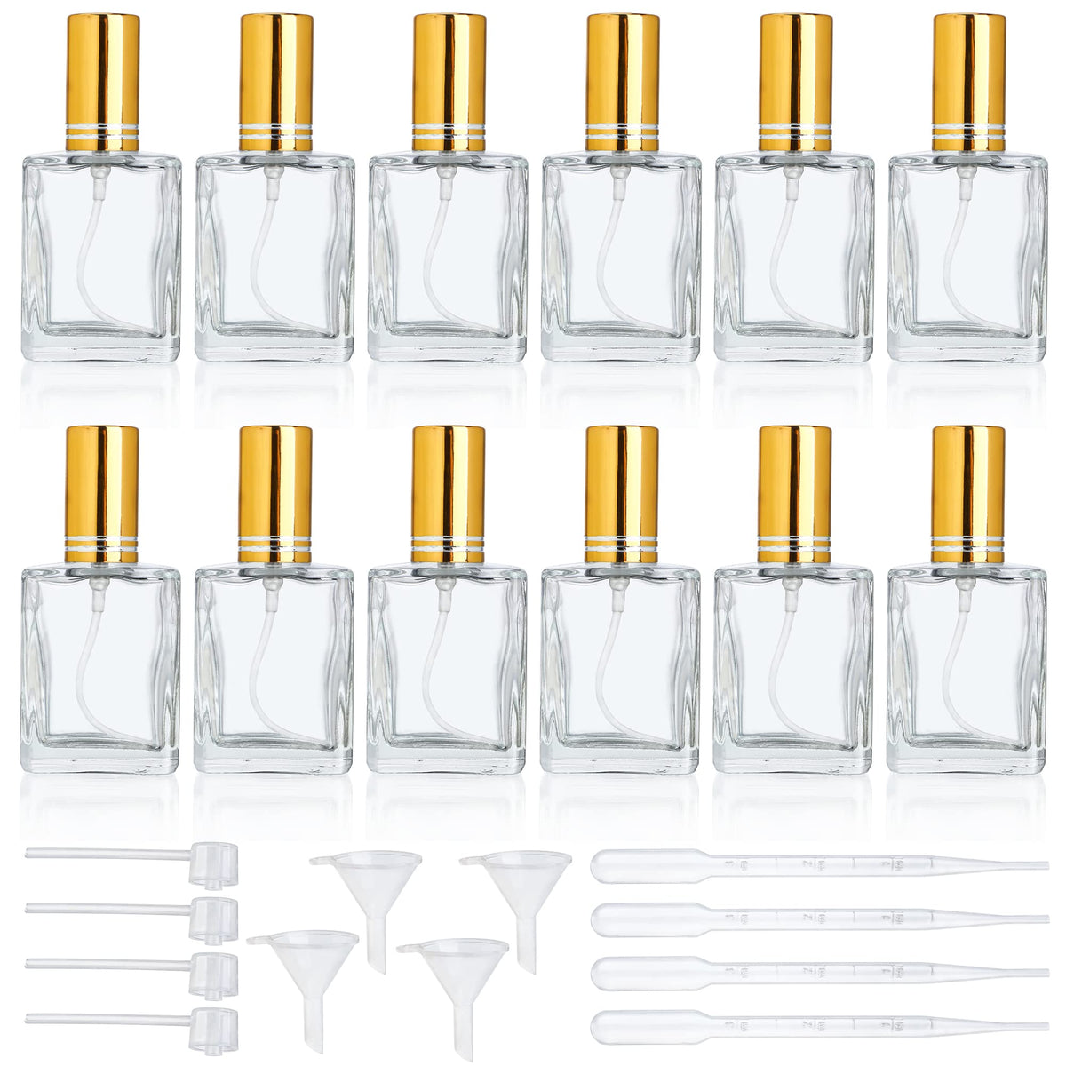 YU FENG 12x15ml glass bottle closeup with fine mist spray for precise application.