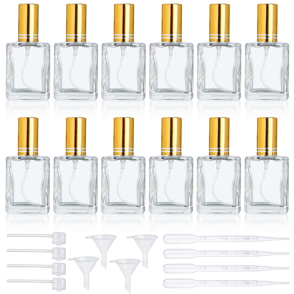 YU FENG 12x15ml glass bottle closeup with fine mist spray for precise application.