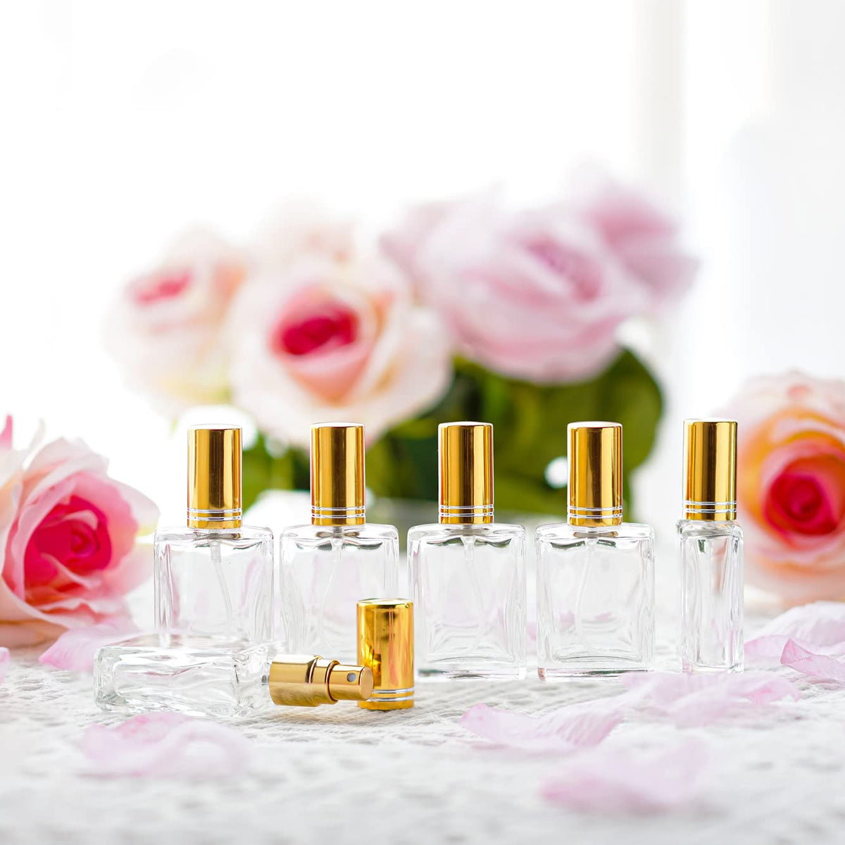 Travel-ready spray bottles fit purses or gym bags for on-the-go use.