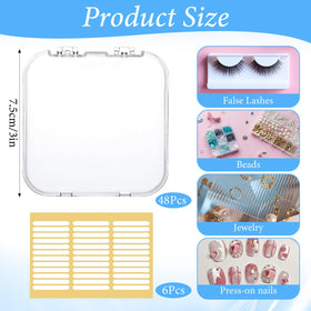 Yuanan 216-pcs adhesive nail tapes highlight clear labeling and tidy sets.