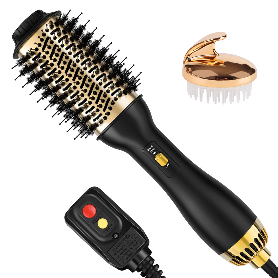 Yucafy 4-in-1 hair dryer brush for versatile at-home styling.