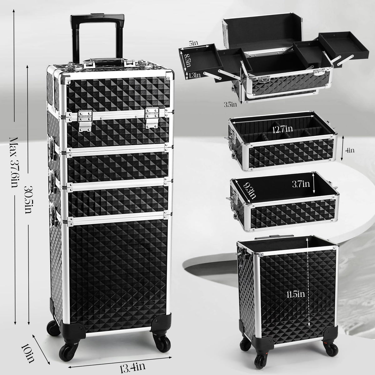 Yueieoun ABS aluminum construction for durable lightweight performance