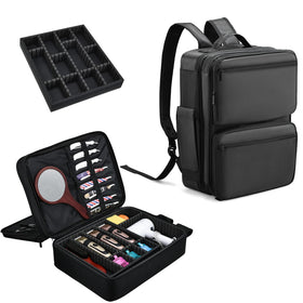 Yueieoun barber bag with detachable tray keeps clippers secure during travel