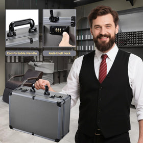 Yueieoun barber case aluminum frame and durable protection