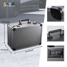 Yueieoun barber case reinforced corners guard tools during transport.