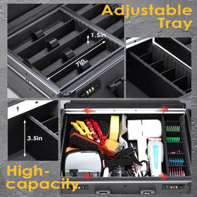 Yueieoun barber case with lock system provides security on the go.