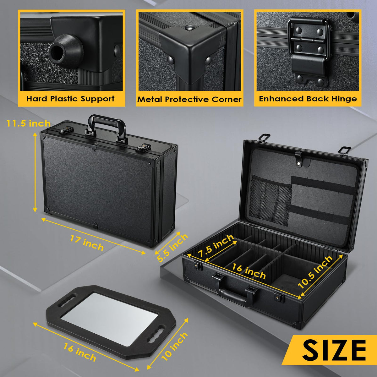 Yueieoun barber case travel-ready interior supports mobile grooming setups