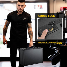 Yueieoun Barber Travel Briefcase facilitates mobile barber setups.