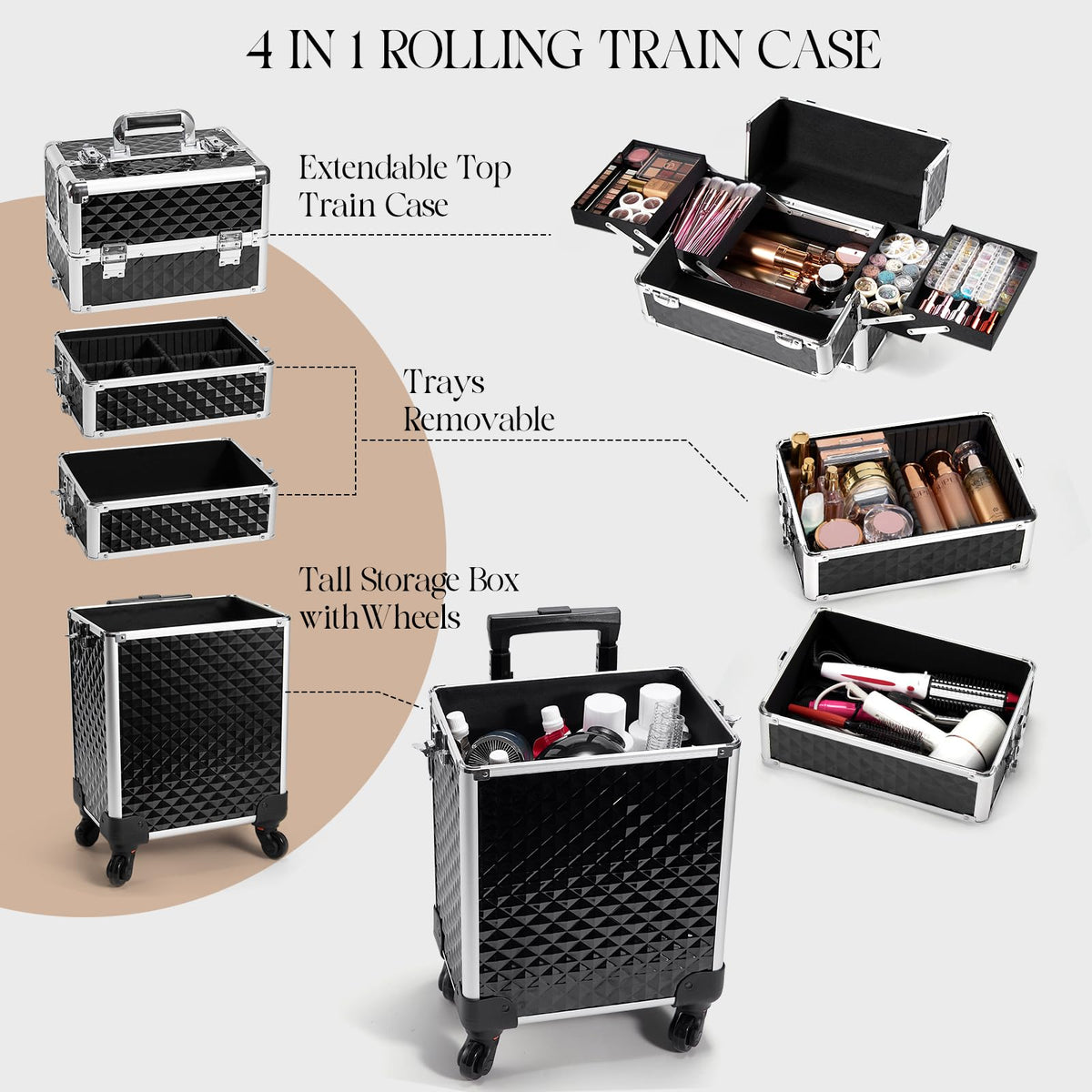 Yueieoun lockable compartments protect gear during travel