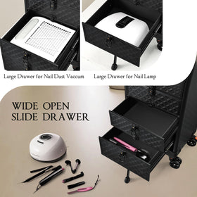 Yueieoun lockable cart with keys provides privacy and security when unattended