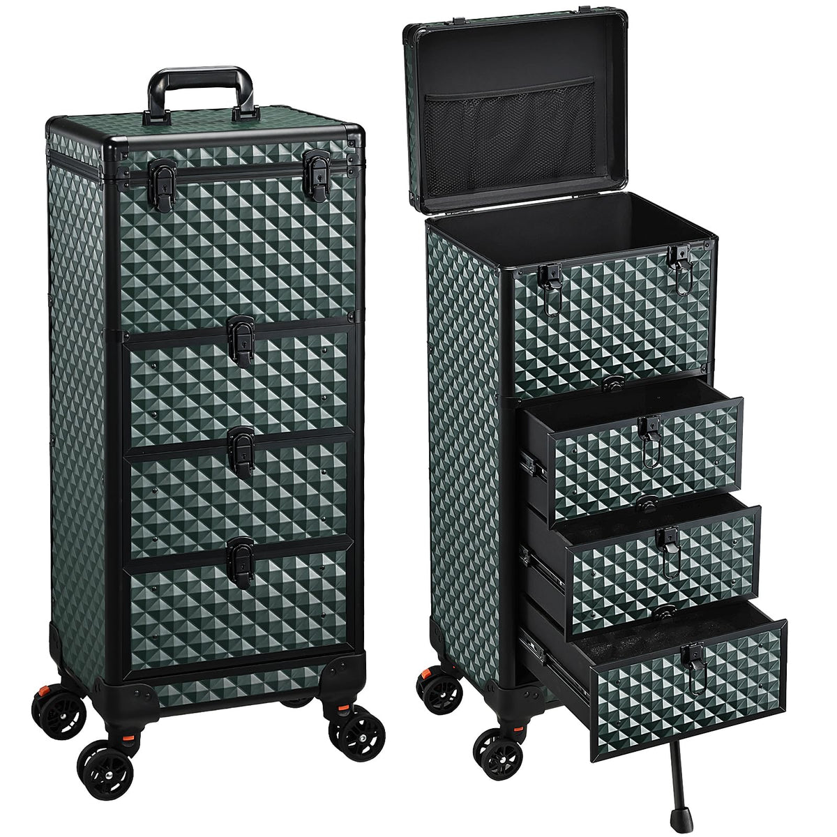 Yueieoun nail trolley with three drawers keeps manicure tools organized on the go