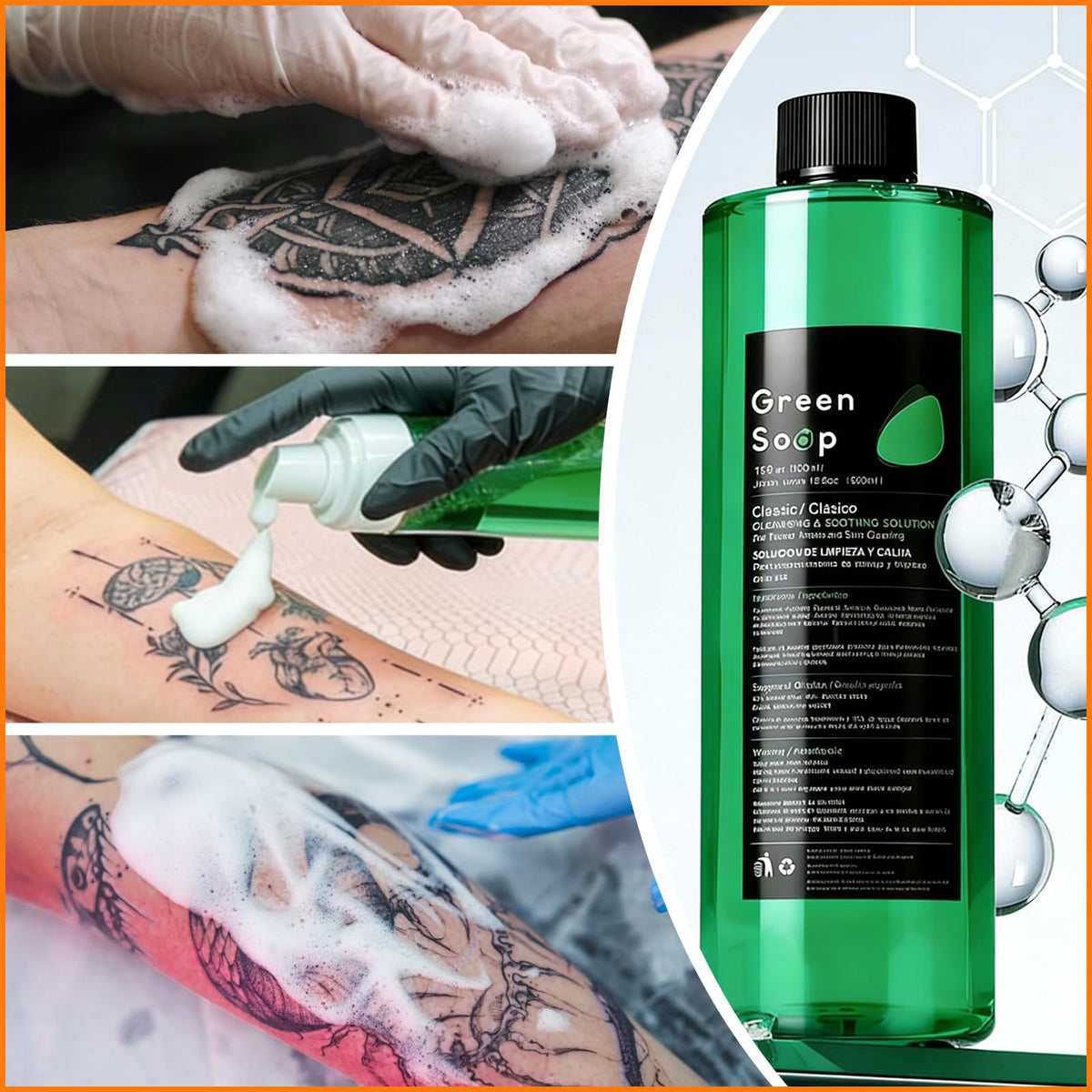 Professional tattoo cleaning kit from Yuelong trusted by studios