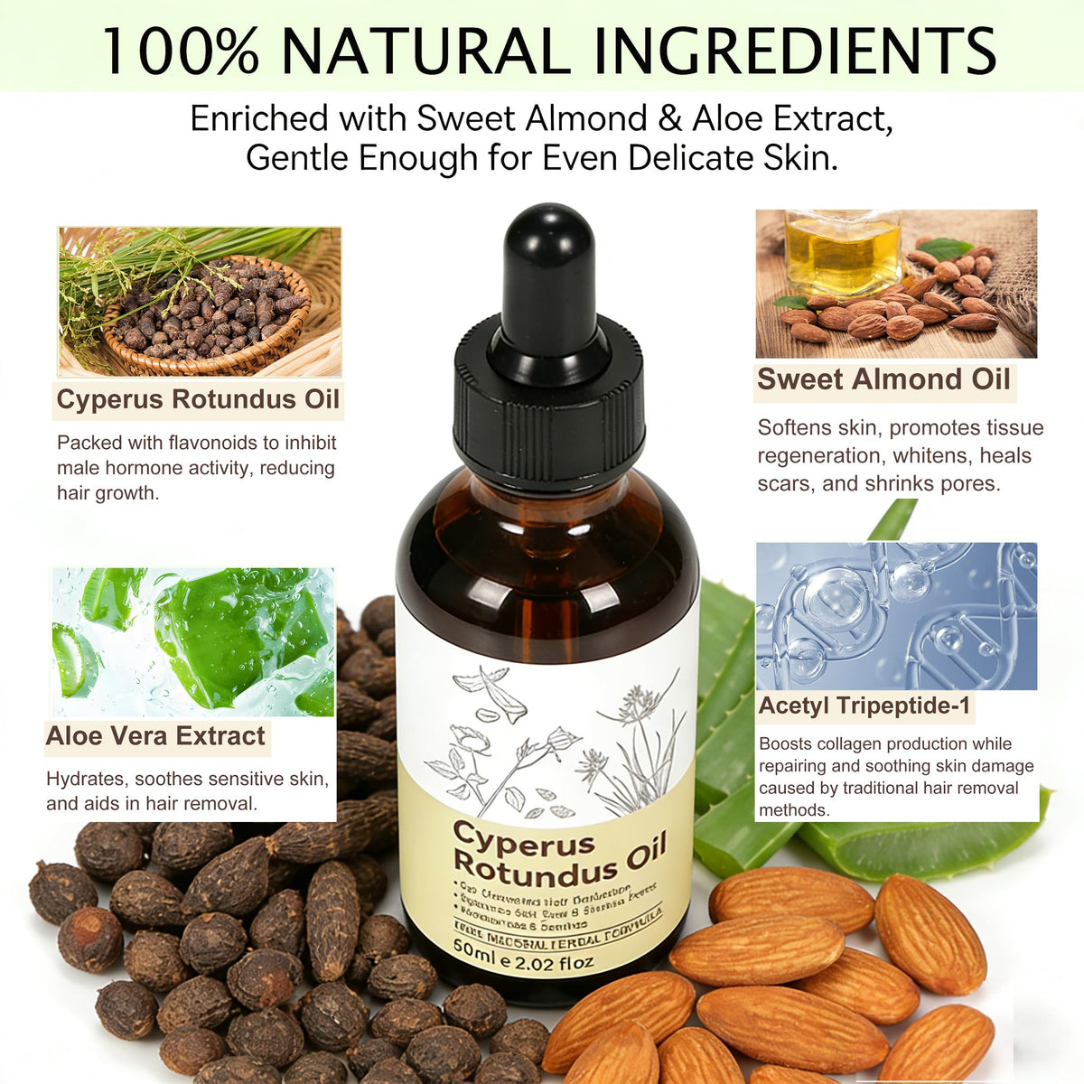 YUEPLATTNMAY Cyperus Rotundus oil texture shown for easy daily use