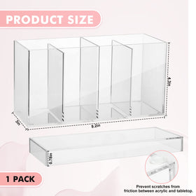 Yulejo lash organizer with lid open provides easy access to brushes