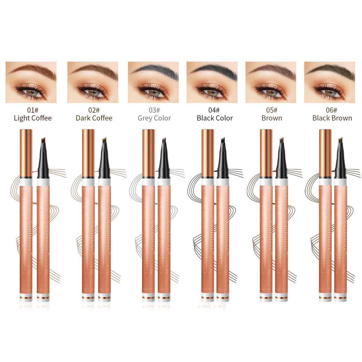 Yulinlon 6-color palette offers versatile shade options for different looks.