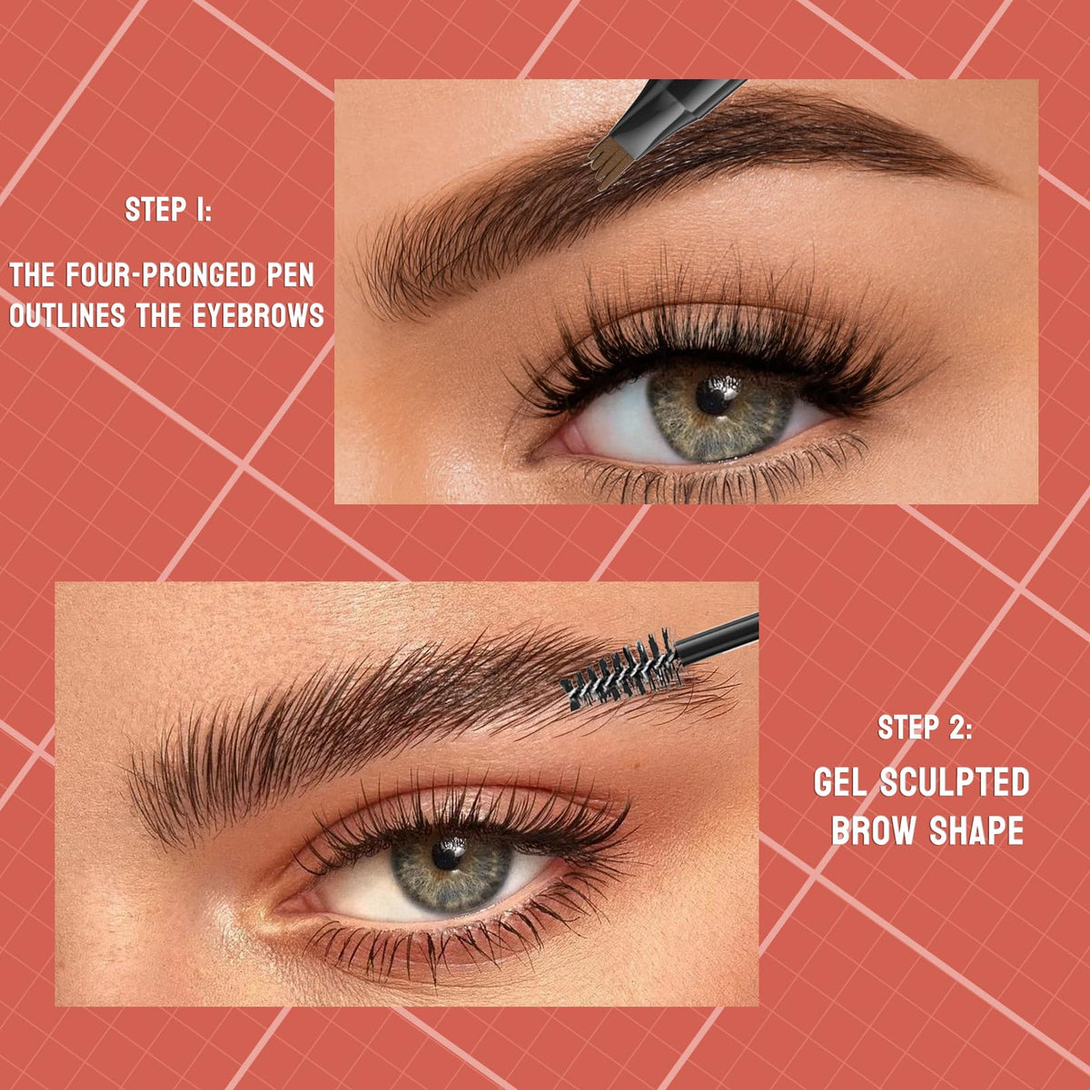 Yulinlon 9705 long-wear waterproof formula keeps brows defined all day.