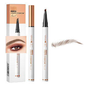 Yulinlon Q707 four-tipped brow pen closeup for precise natural strokes.