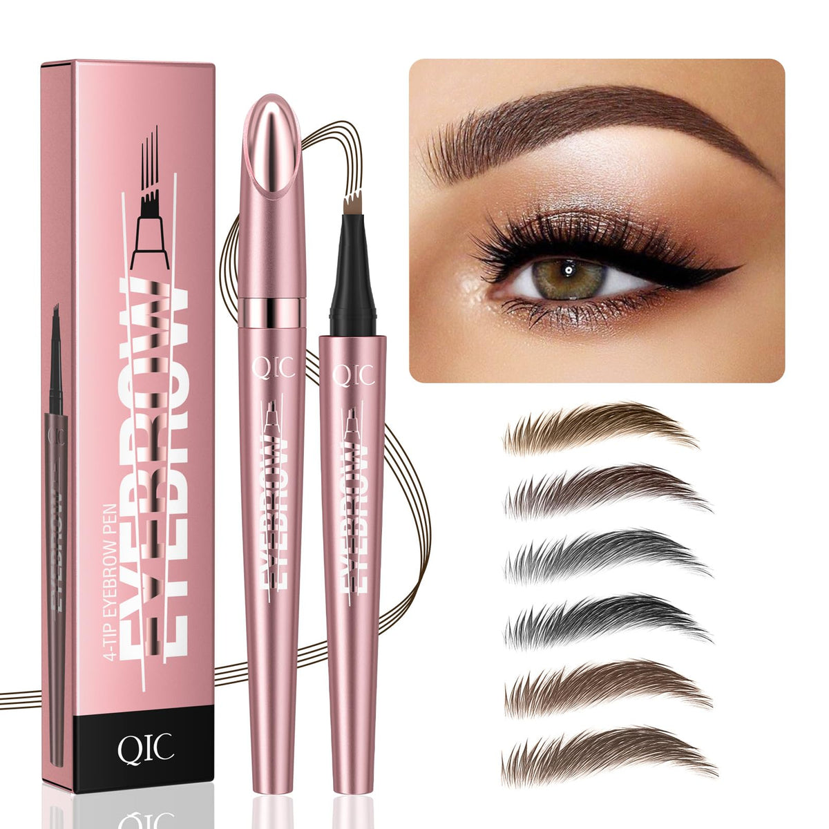 Long lasting brow color stays defined from morning to night
