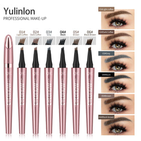 Natural brow finish with soft texture for everyday looks