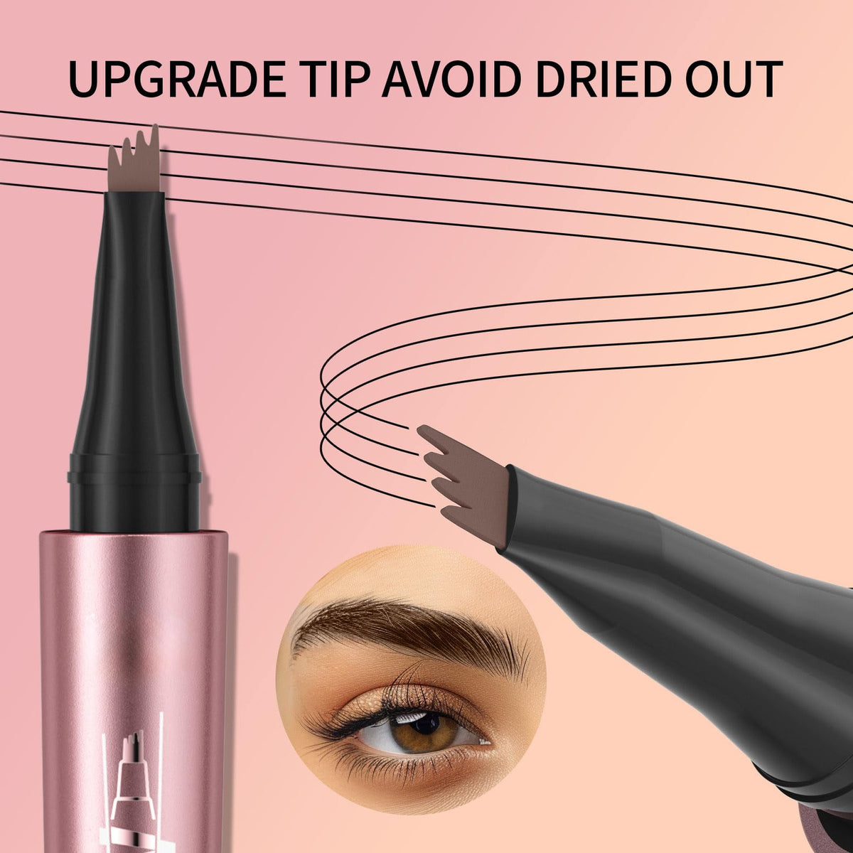 Yulinlon Q708 spoolie brush for grooming and blending brows