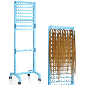 Yumkfoi braiding hair rack with 160 pegs for organized styling