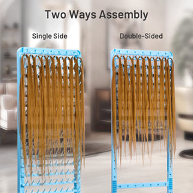 Yumkfoi two-sided setup for versatile braiding workflows