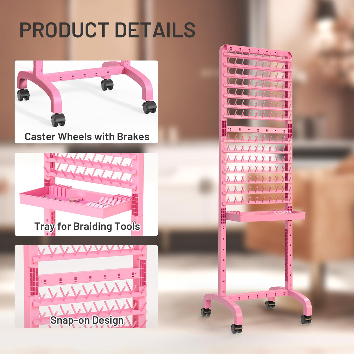 Yumkfoi pre-part hair feature helps reduce tangles during braiding tasks.