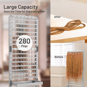 Yumkfoi pre-parting feature reduces tangling during braiding.