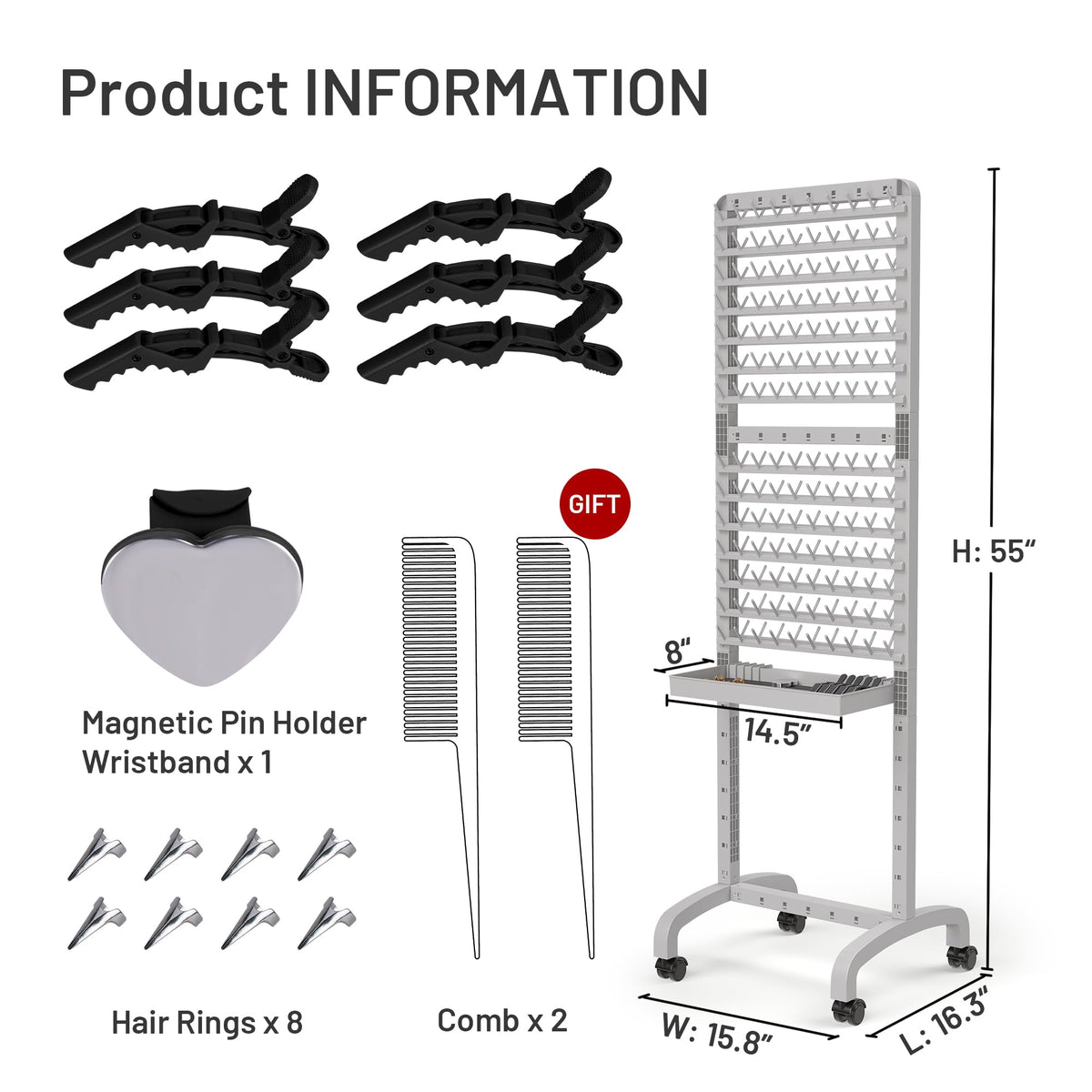 Yumkfoi compact vertical storage saves space when not in use.