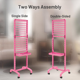 Yumkfoi braiding rack tool tray keeps essentials within reach during sessions.