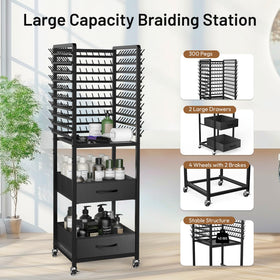 Yumkfoi included braiding tools kit keeps 16 accessories organized