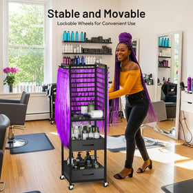 Yumkfoi hair extension holder supports efficient session prep