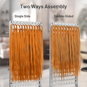 Yumkfoi height-adjustable rack with wheels for flexible salon setups