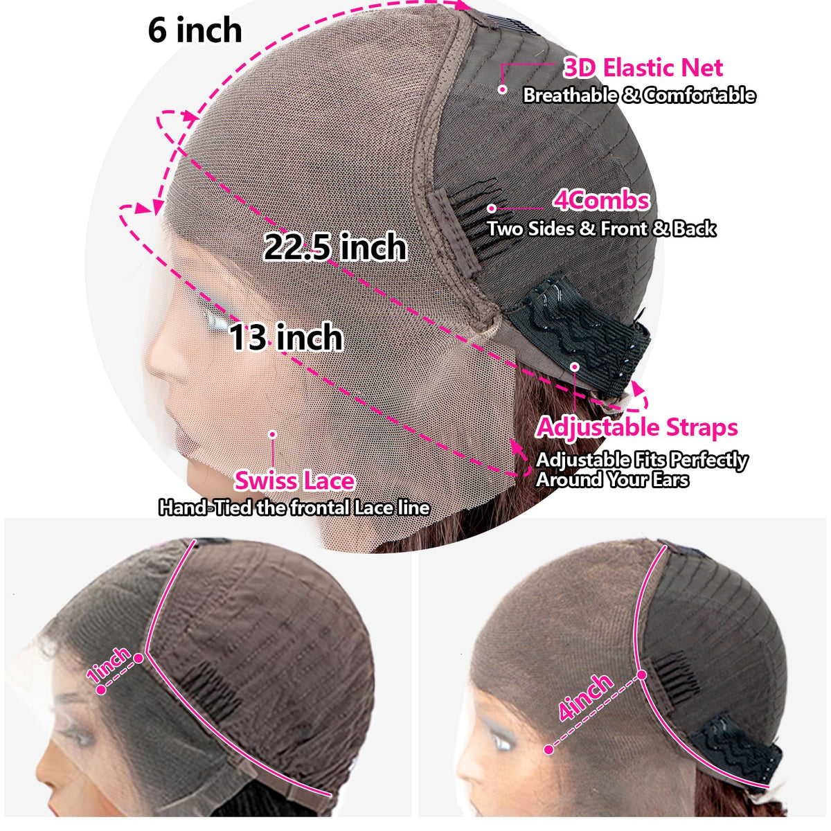 Yumkot lace front wig suitable for parties, travel, and daily looks.