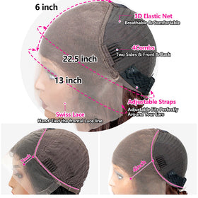 Yumkot lace front wig suitable for parties, travel, and daily looks.