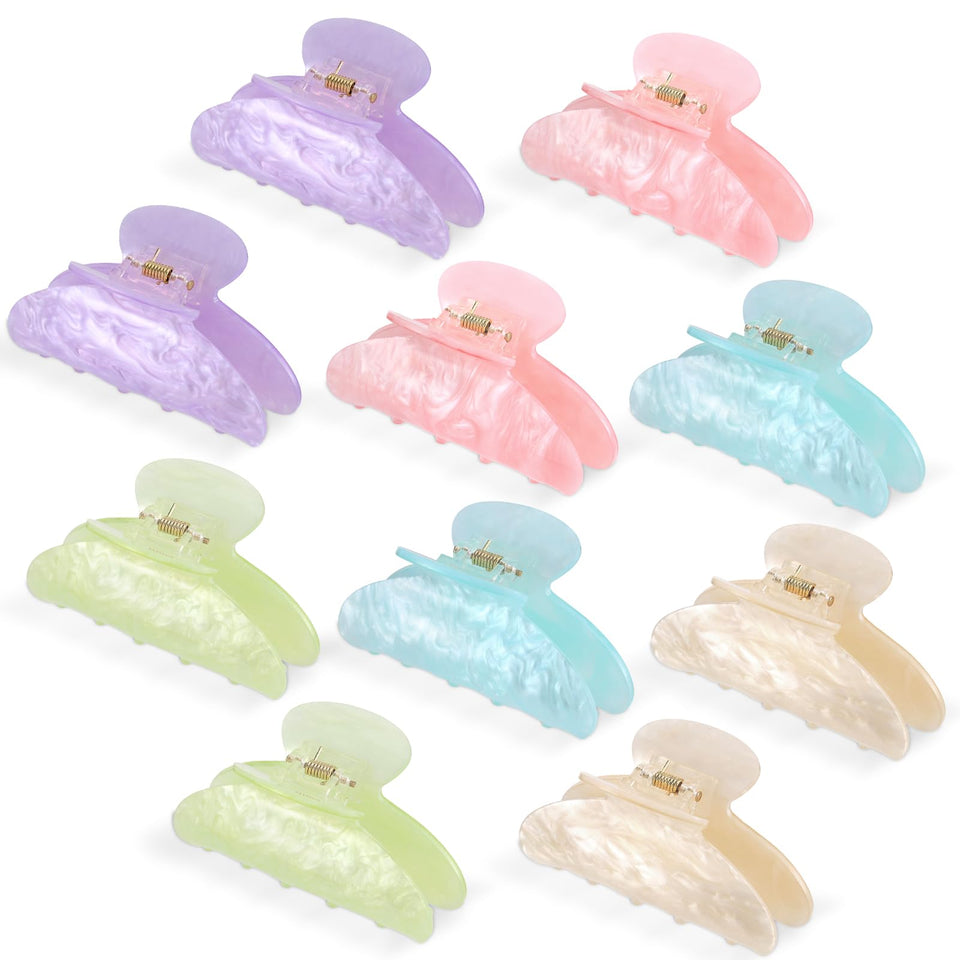 Yumoin large non-slip acrylic hair claw clip securing all-day wear