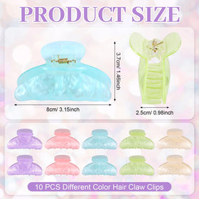 Yumoin light green acrylic clip for versatile daily styling