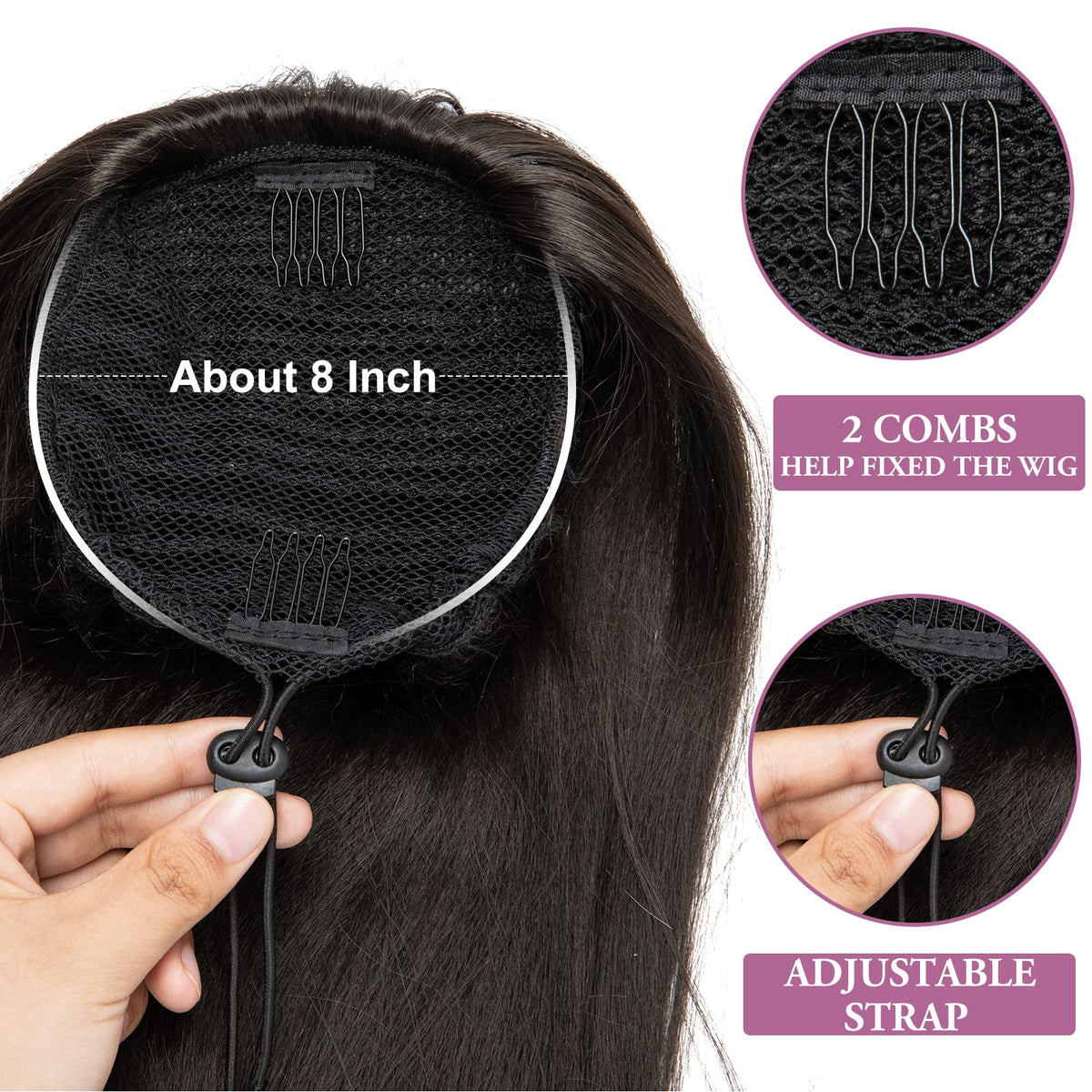 YUMOREAL quick-wear ponytail attachment for busy mornings