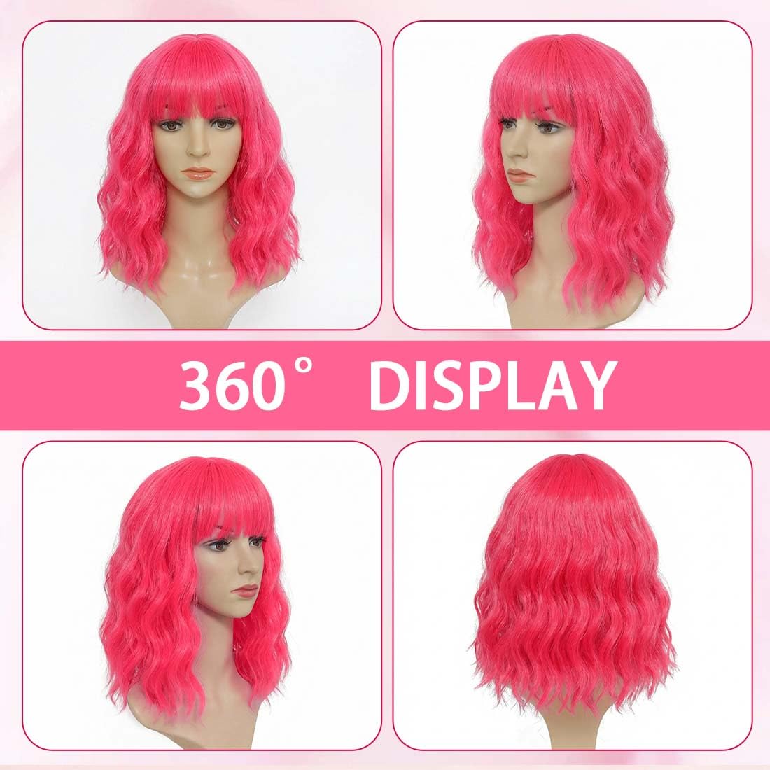 yumtaro bangs wig soft hairline enhances face framing for a playful style