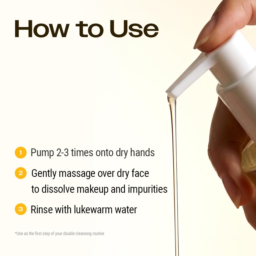 YUMU Coix Seed Deep Pore Cleansing Oil vitamin E nourishes skin.