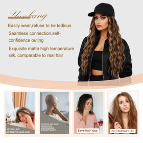 Comfortable fit across activities with stretchable adjustability in the Yunkang cap wig.
