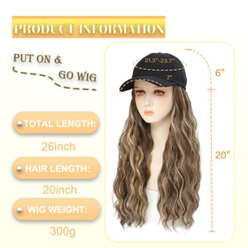 Yunkang baseball cap wig uses heat-resistant synthetic fibers for versatile styling.
