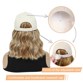 Yunkang hat wig adjustable back strap for secure all-day fit.