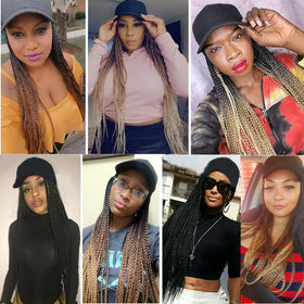 Yunkang hat wig designed for daily outdoor use and quick styling.