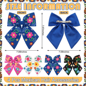Yunlly embroidered bow close-up shows vibrant stitching and durable edges.