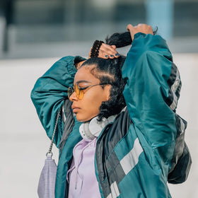 Yunlly satin hair ties for thick hair help secure buns without snagging.