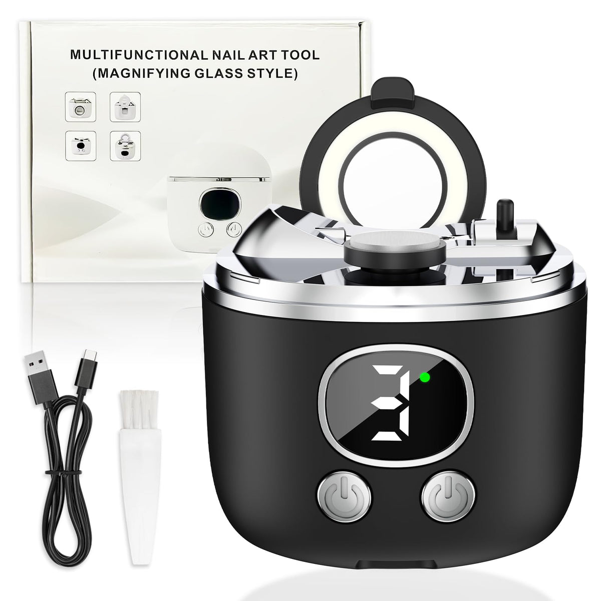 YunLuna electric nail clipper front view for home grooming