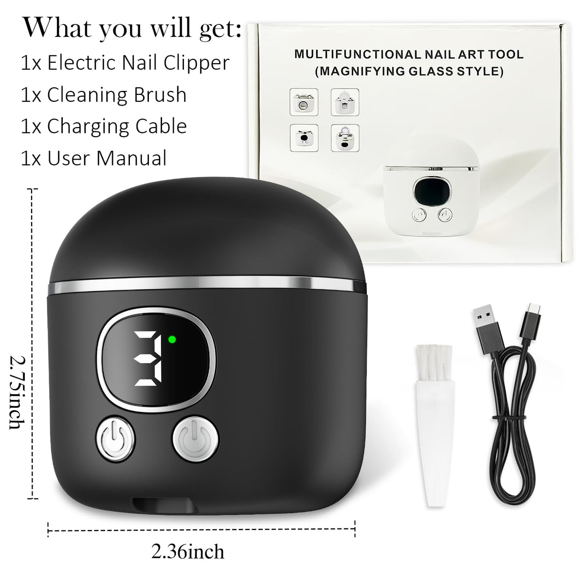 YunLuna travel friendly clipper fits in bag for on the go use